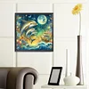Diamond Painting -5D Full Round Drill 3 Dolphin(40x40cm)