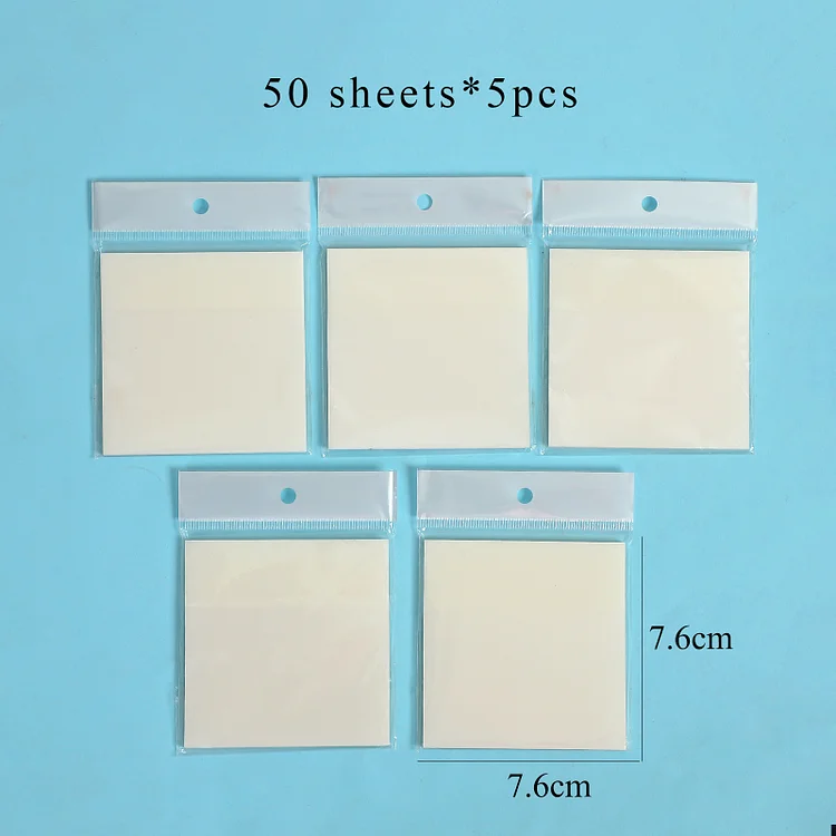 JOURNALSAY 50 Sheets Transparent  Simplicity Tearable Sticky Note
