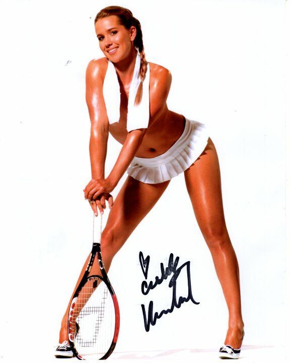 ASHLEY HARKLEROAD signed autographed SEXY TENNIS 8x10 Photo Poster painting