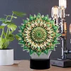 (US Local)DIY 5D Diamond Painting Acrylic Mandala  Night Light Lamp Home Decoration Ornament Gift Kit