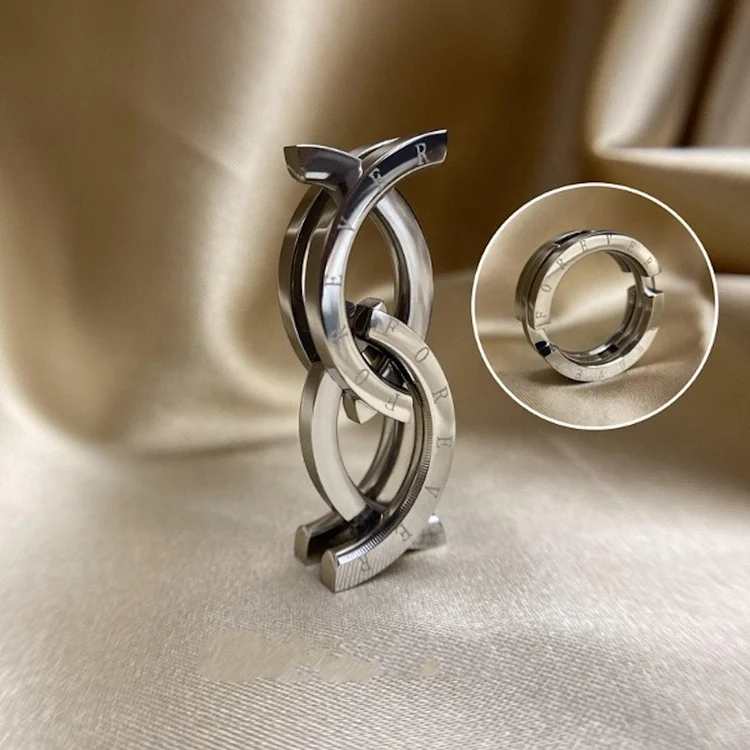 Coutureaura Unique Kissing Fish Transforming Ring To Necklace