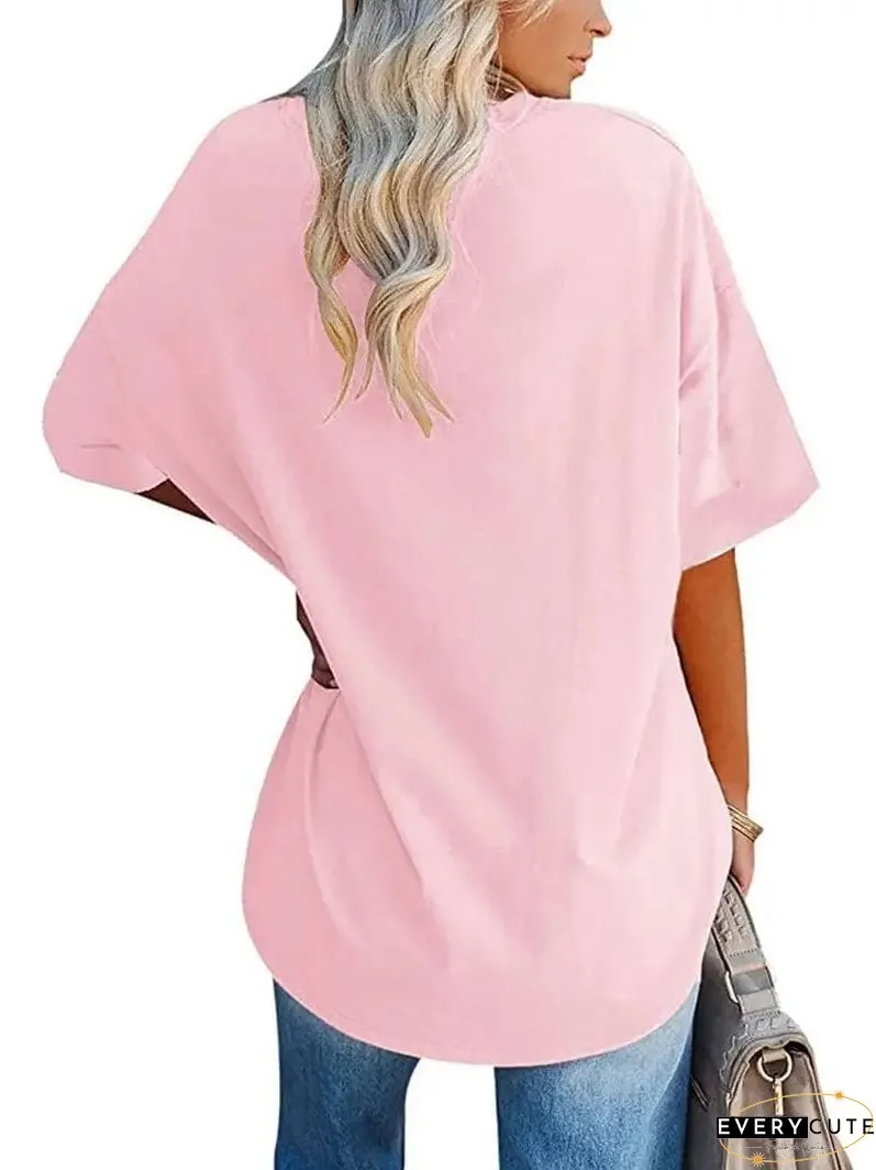 Loose Fit Casual Summer Tunic Top