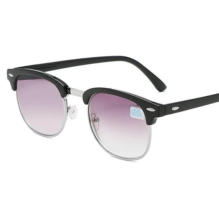 -0.5 -1.0 -1.5 -2.0 -2.5 -3.0 -3.5 -6.0 Men and Women Myopia Sunglasses Eye Gray Gradient Glasses Men Glasses Frame Anti-UV400