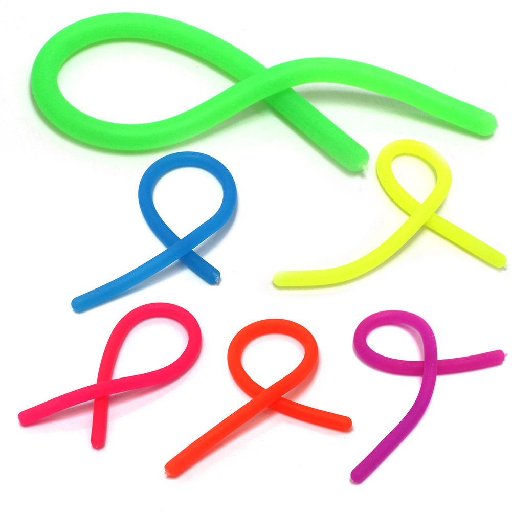 

Soft Anti Stress Rope Toys Fidget Noodle Stretch Squeeze Diy Random, 501 Original