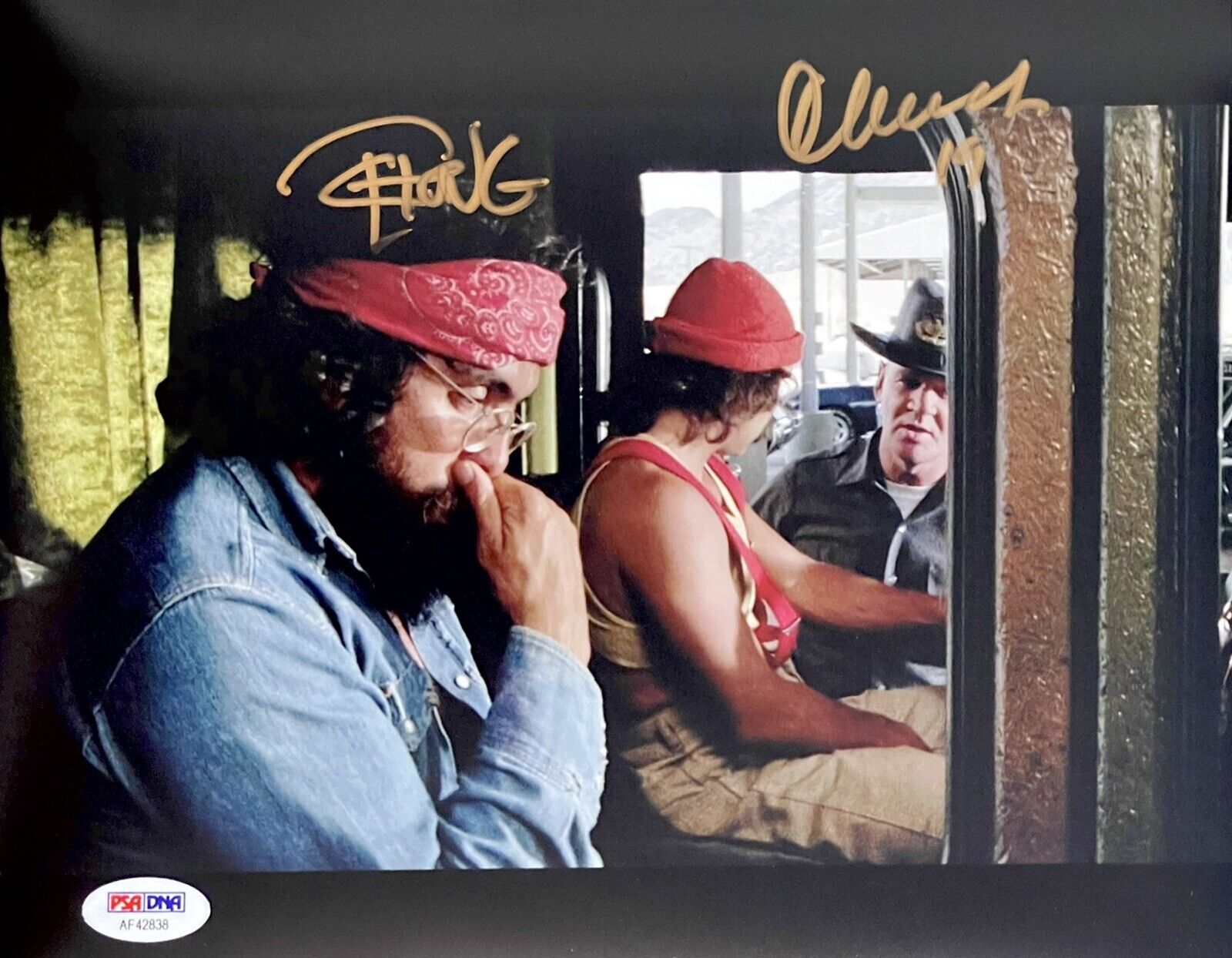 Cheech And Chong Signed 8x10 Photo Poster painting Up In Smoke Marin Chong Stoners Weed Psa/Dna