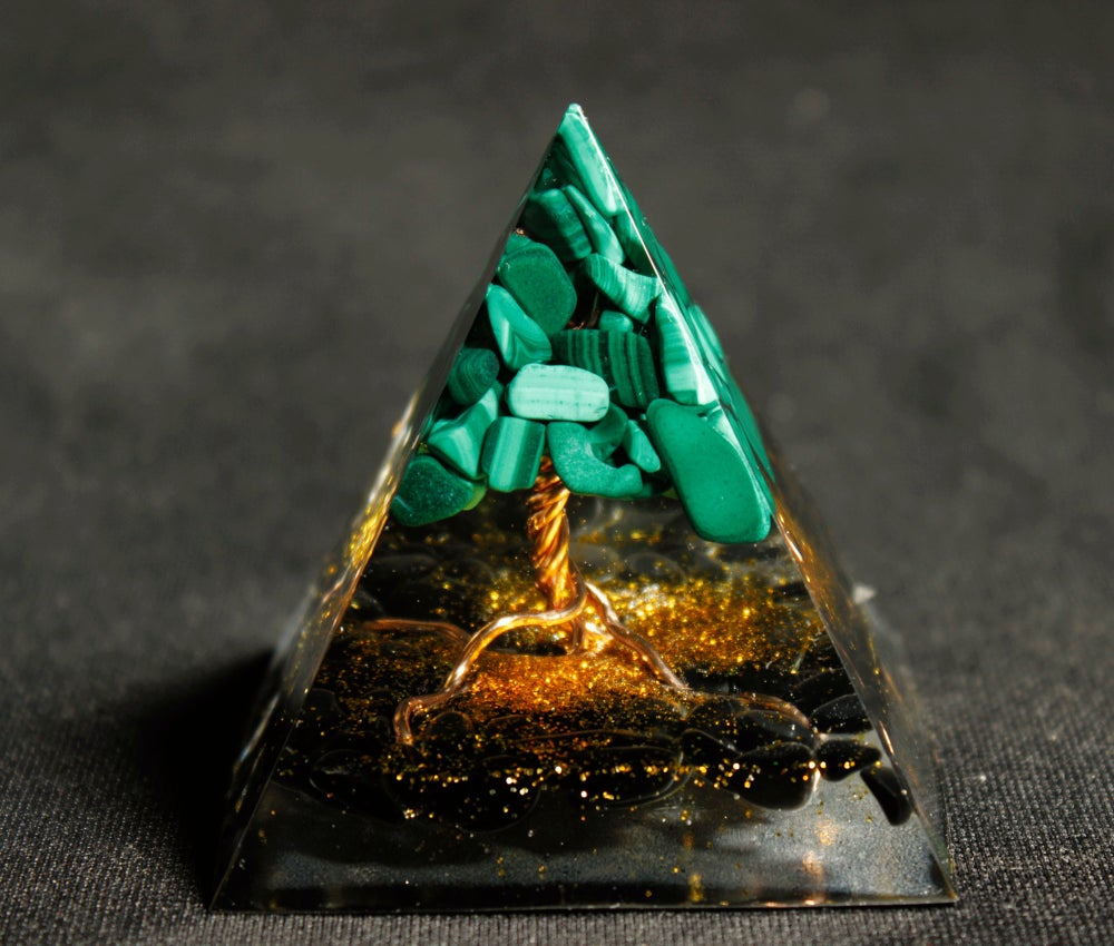

Orgone Pyramid Chakra - Tree of Life, 501 Original