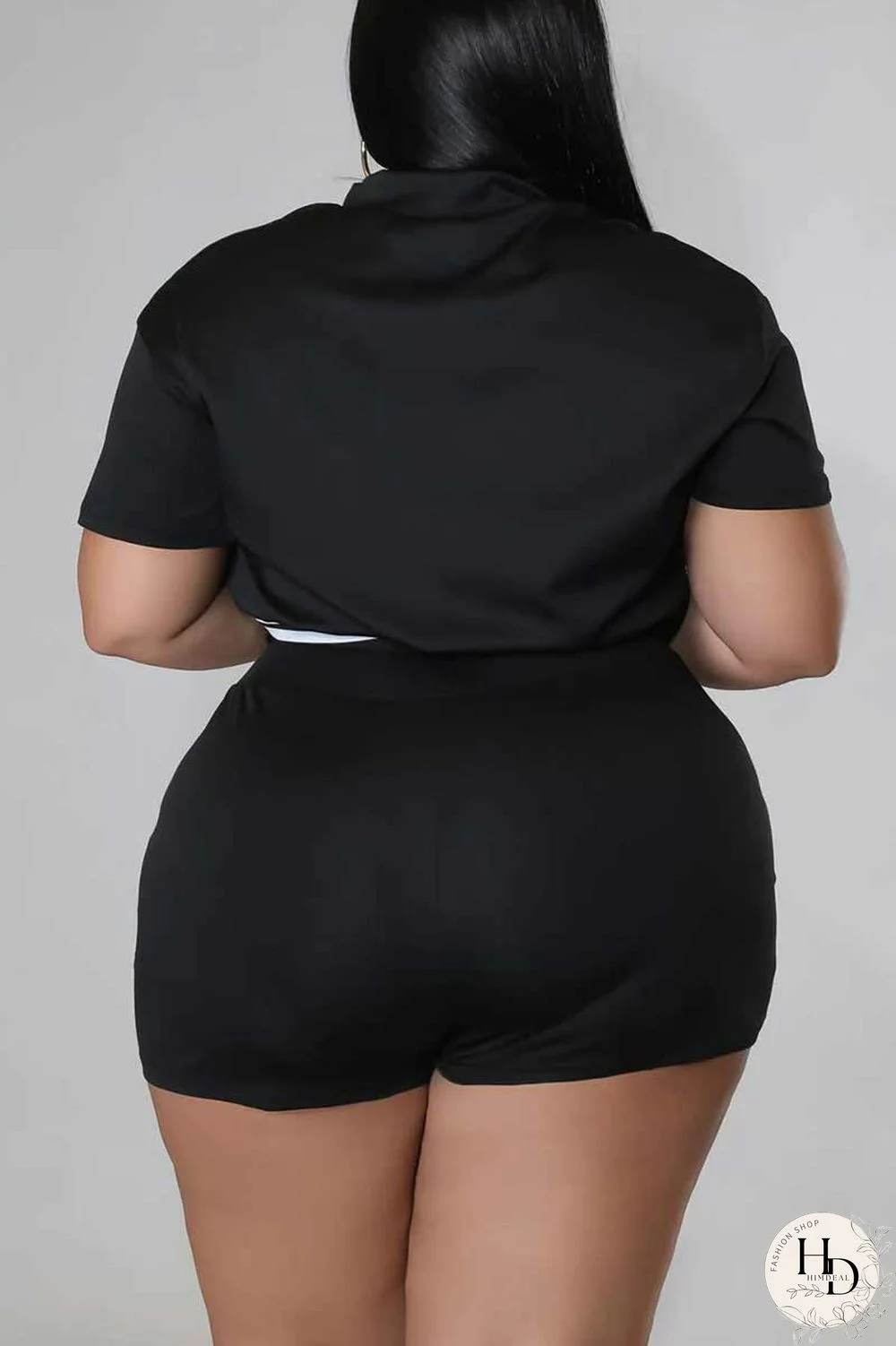 Red Casual Solid Patchwork Zipper Plus Size Two Pieces