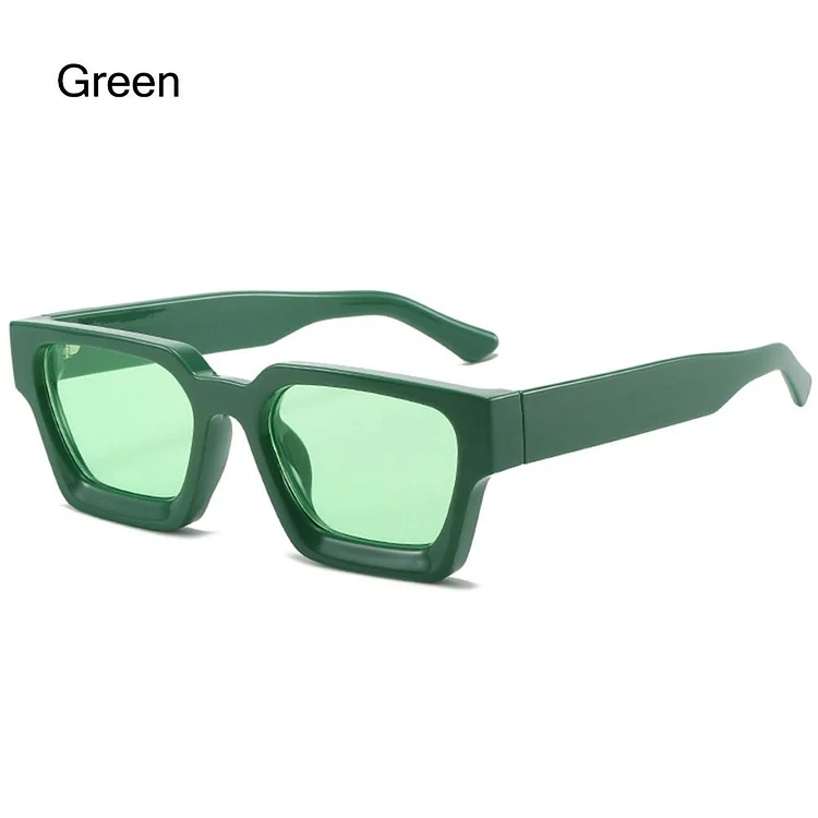 Woman Vintage Square Sun glasses black Green and blue tshades Female Retro Sunglass Luxury Designer Sunglasses Women UV400