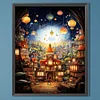 Diamond Painting -DIY Round Partial AB Drill Cartoon Town(45x55cm)