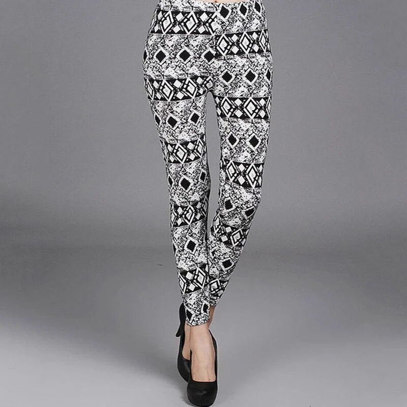 CUHAKCI Women's Sports Pants Fitness Gym Legging Print Running Sexy Elastic Workout Leggins Pus Size Trousers