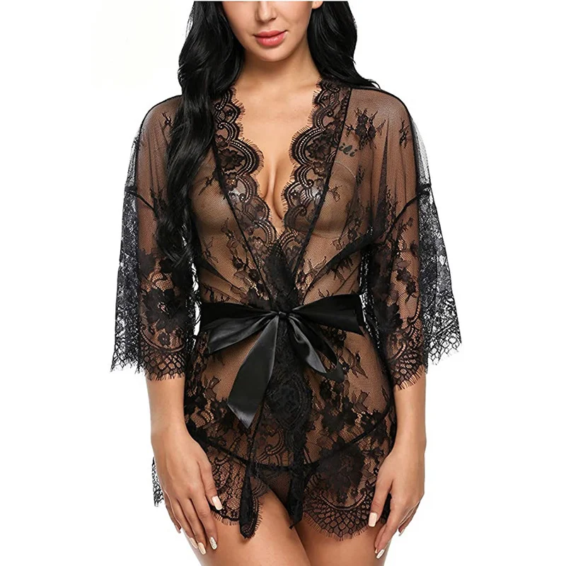 Churchf New Sex Lingerie Women Sexy Seduction Lace Lace Li Dress Doll Lingerie Mesh Pajamas