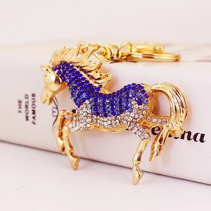 Fashion Zodiac Horse Diamond Keychain