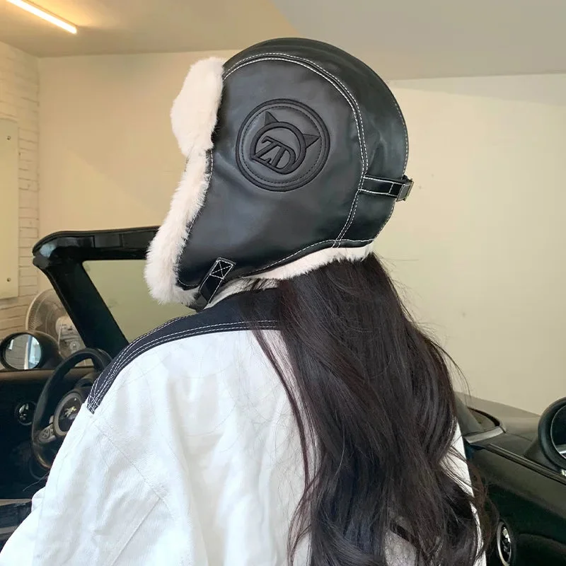 Brownm Faux Fur Aviator Hat