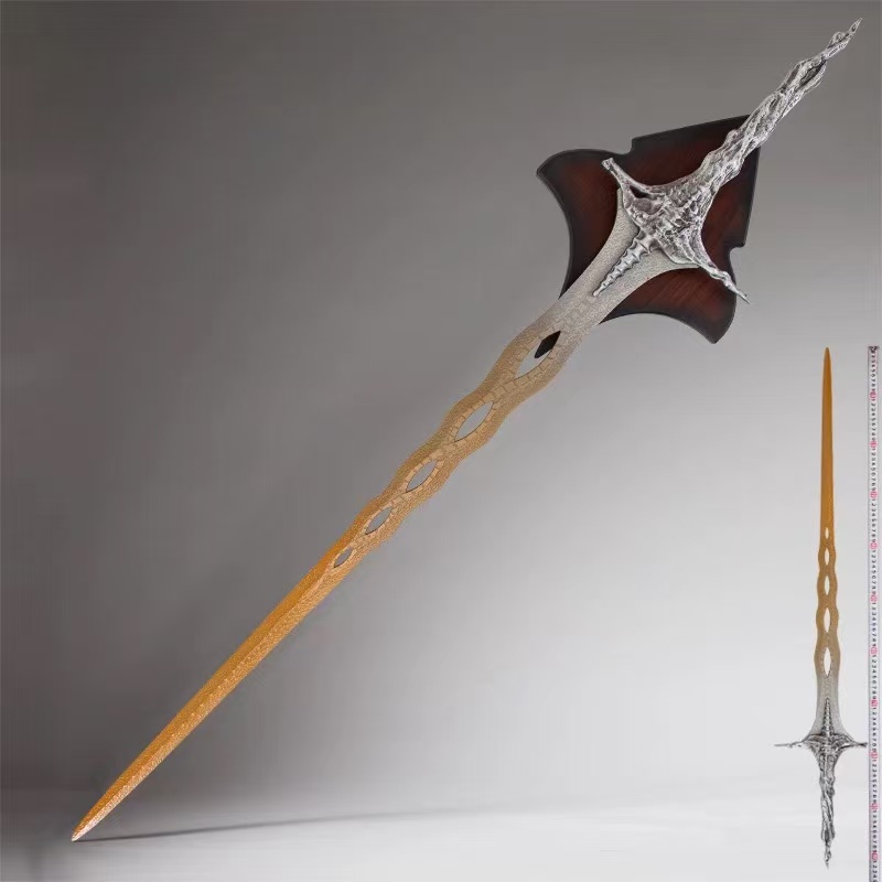 Myhiddenblade ELDEN RING - Sacred Relic Sword with Wooden Plaque - 115cm - Premium Quality Metal - MyHiddenBlade