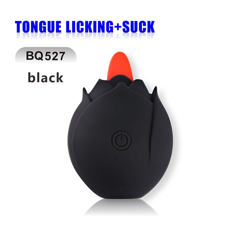Rose Wireless Remote Control Tongue & Sucking Vibrator Rose Toy