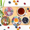 8Pcs Goblin DIY Wood Diamond Painting Coasters Kit with Round Base