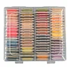 Multi-Color Embroidery Yarn with Transparent Storage Box Cross Stitch Supplies Sewing Embroidery Thread Set for Halloween Christmas Mothers Day