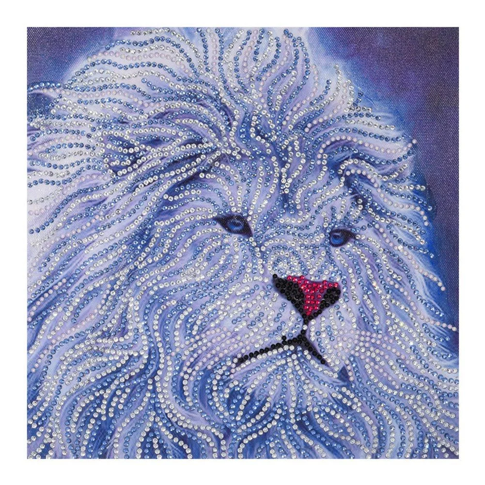 Partial Special Shaped Diamond Painting Lion  Mosaic