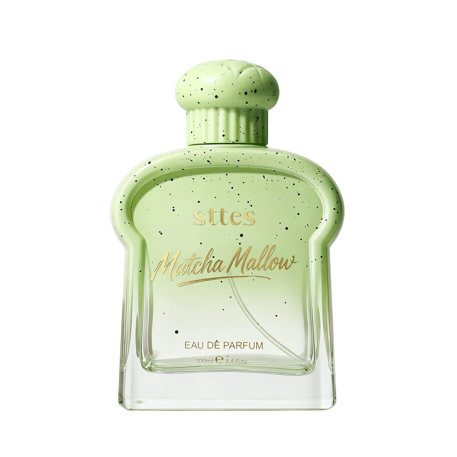 New Sttes Perfume Matcha Mallow Eau de Parfum for Women, Sweet Matcha Marshmallow Pink Pepper Vanilla & Musk Scent, Gourmand Perfume Gift for Women, 100ml / 3.4 Fl Oz