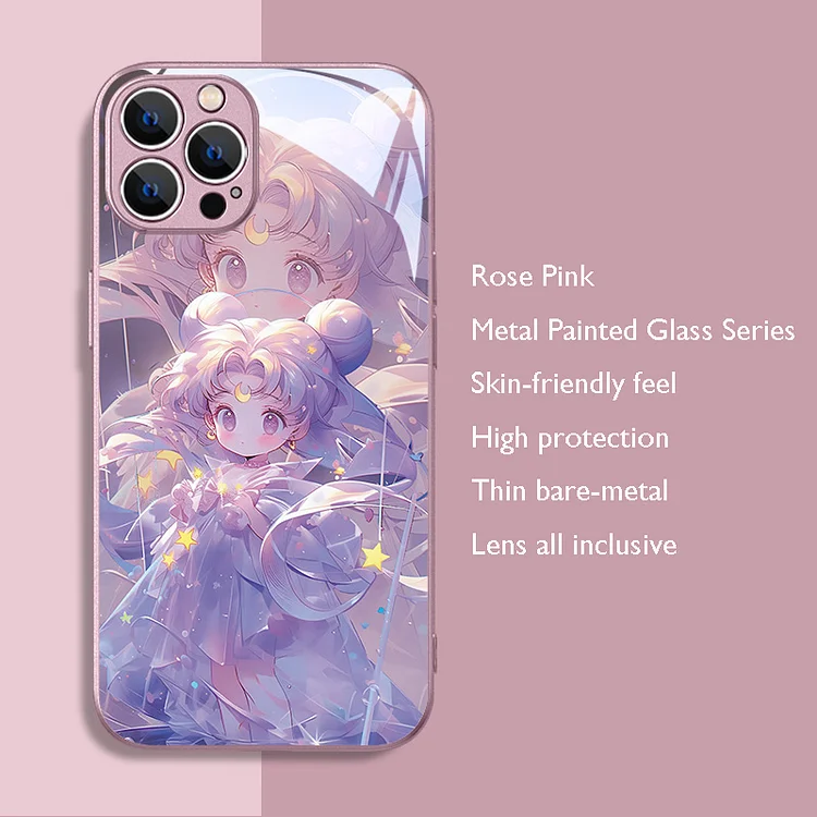 Anime Rose Pink Raincoat Girl Phone Case