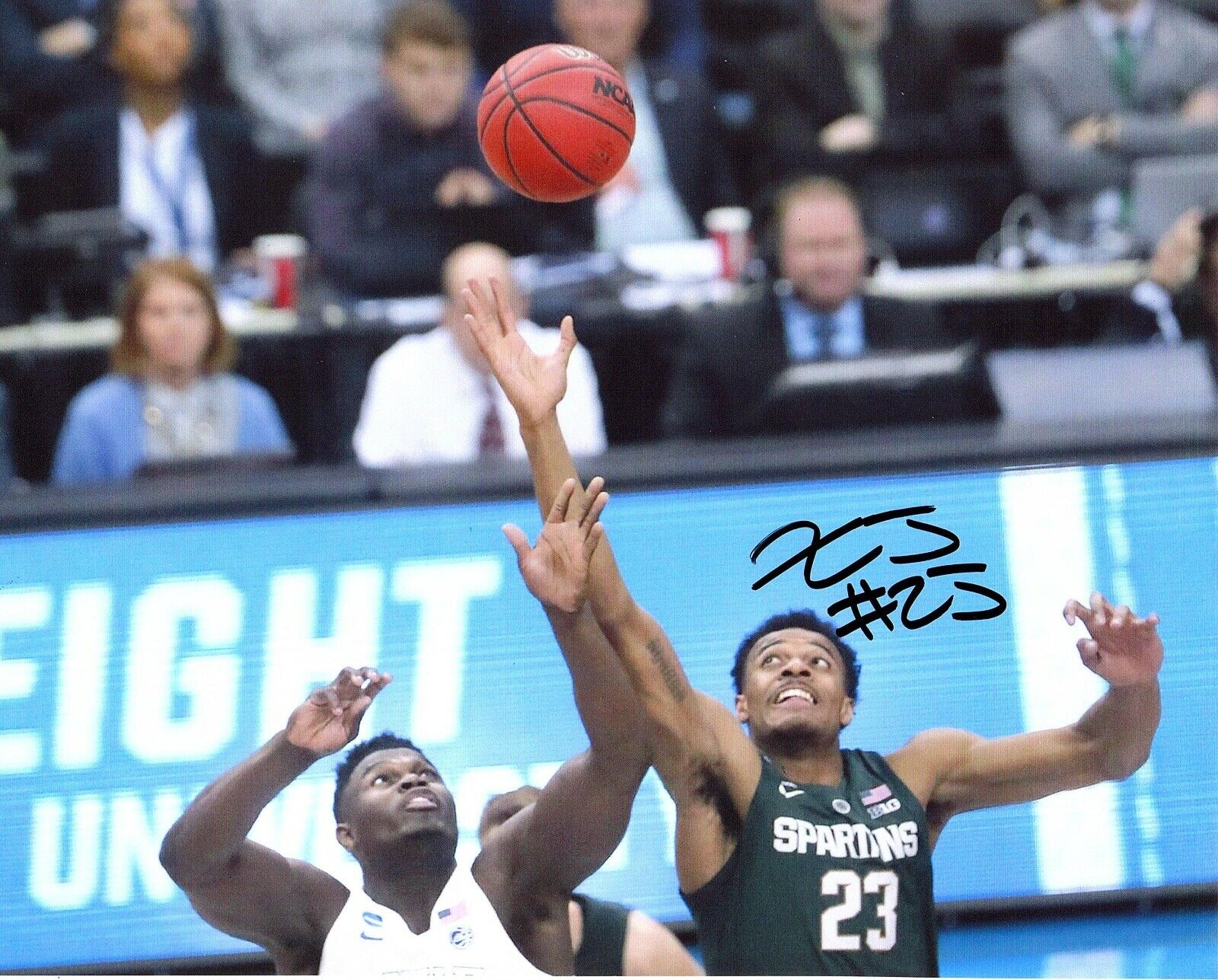 Xavier Tillman REPRINT signed auto Photo Poster painting Michigan State Spartans MSU DUKE WIN!