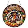 Diamond Painting Thanksgiving Turkey Hanging Pendant Window Decor