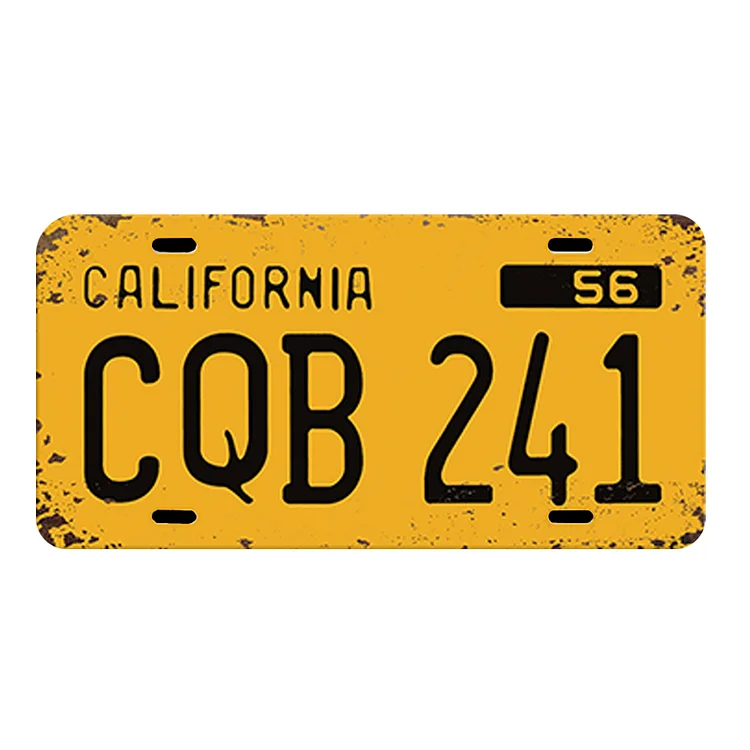 Permis de plaque d’immatriculation de voiture ancienne - 5.9x11.8inch