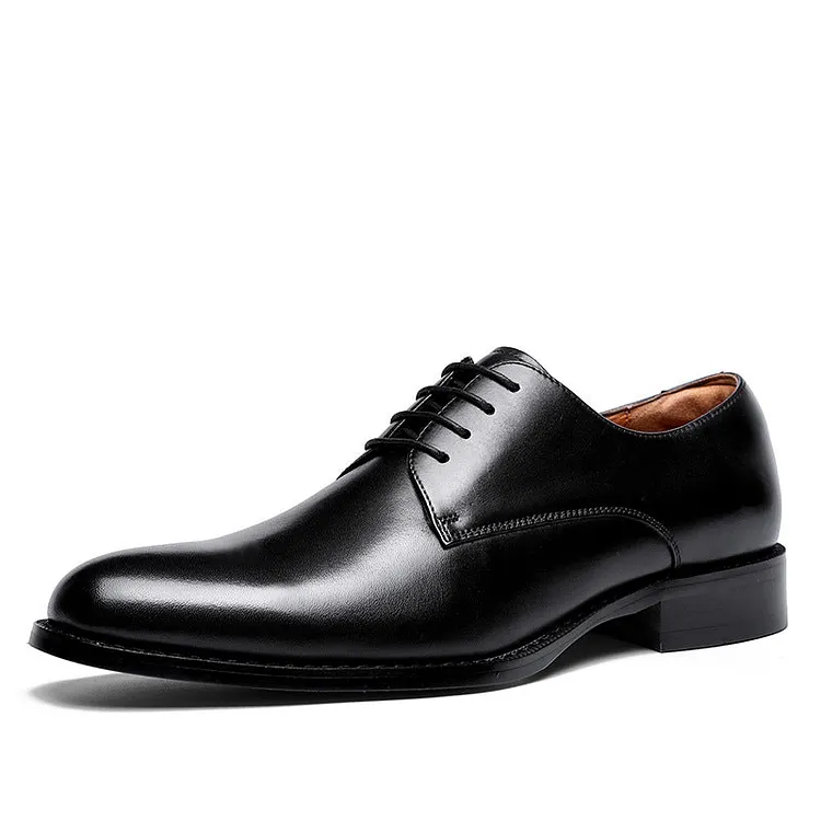 DANRRIO Black British Dress Shoes