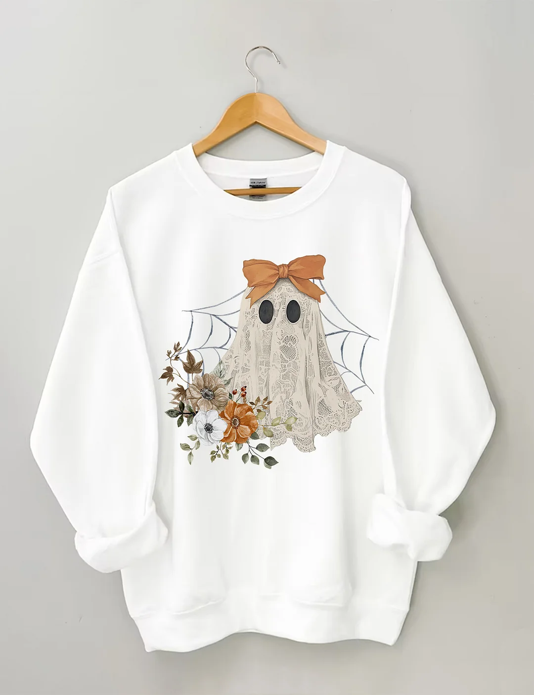 Halloween Lace Ghost Sweatshirt