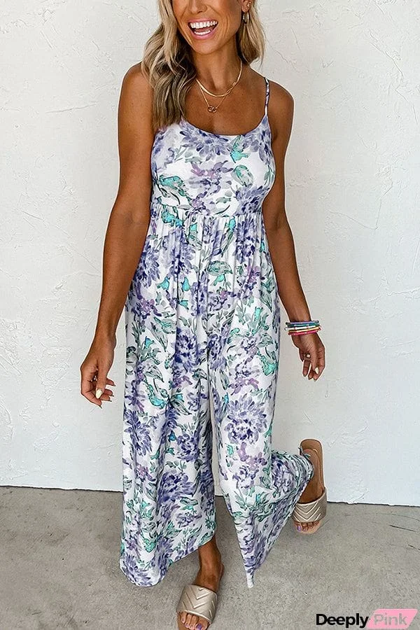 Blossom Babe Floral Relaxed Wide Leg Jumpsuit