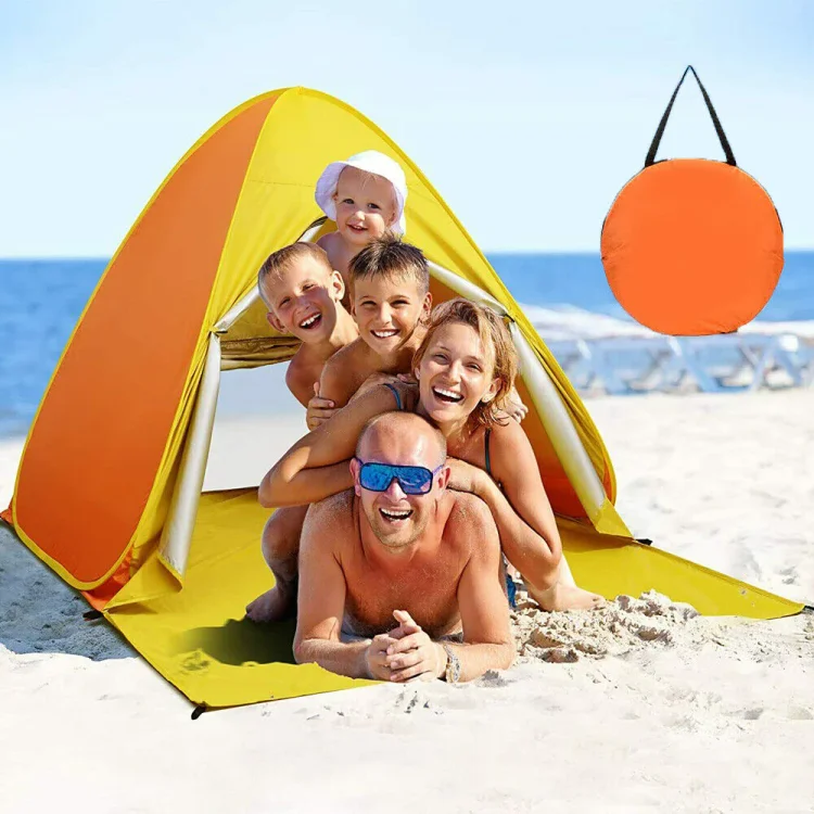 Family-Size Pop Up Outdoor Sun Shelter Beach Shade Tent Canopy