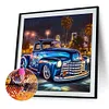 Blue Vintage Car-Full Round Diamond Painting 40*40CM