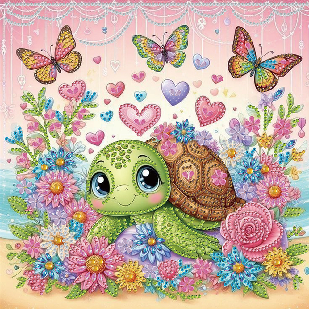 Turtle 30*30cm(canvas) special shaped drill diamond painting