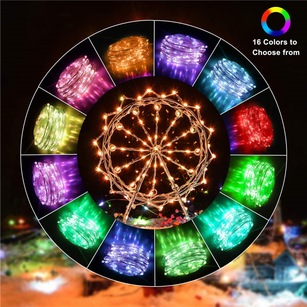 

LED Bluetooth App USB Fairy Window-Curtain String Night Light, 501 Original