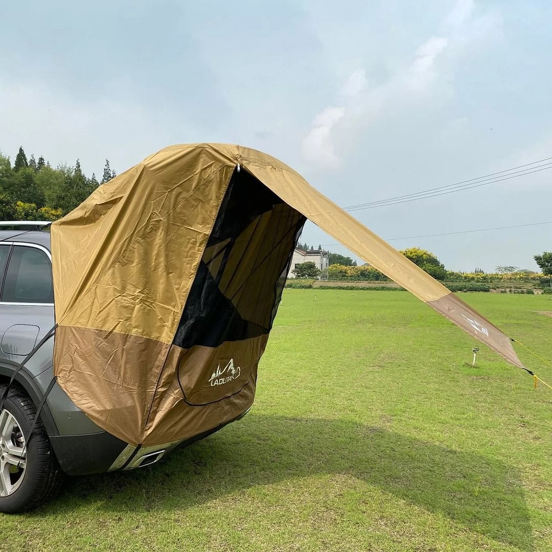 Portable Camping Car SUV Trunk Tent Sun Shelter Rear Sunshade Rainproof Canopy