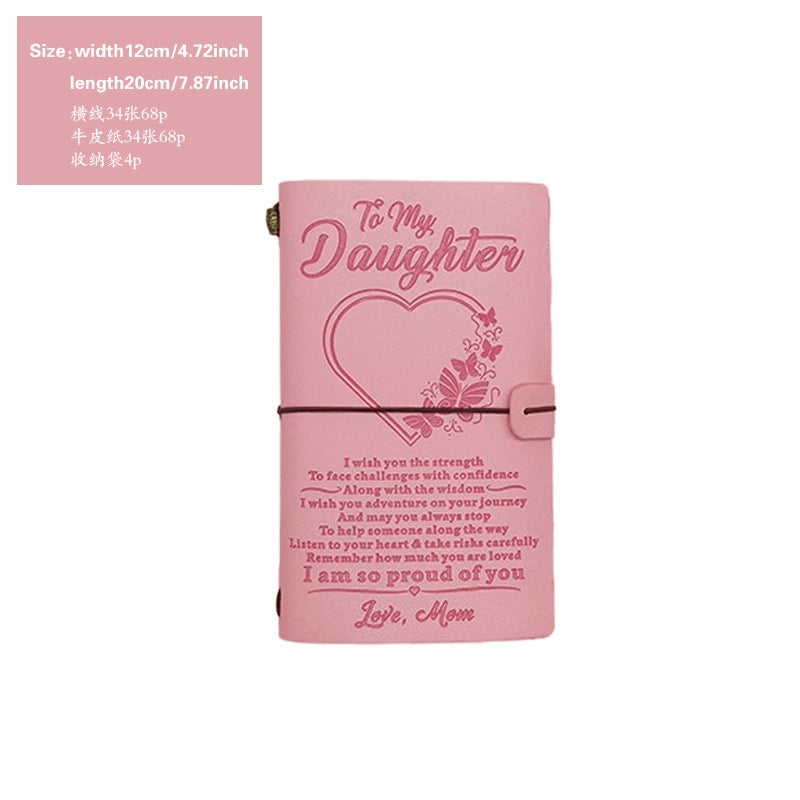 Creative Letter Imitation Leather Stationery Travel Journal Book Notebook