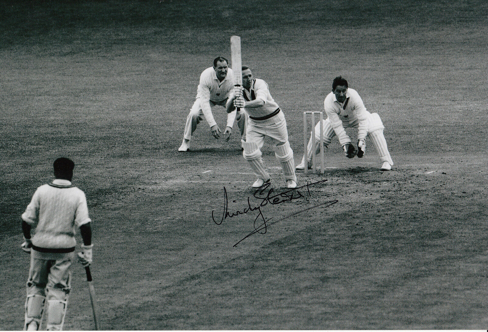 Micky Stewart Hand Signed England Cricket 12x8 Photo Poster painting.