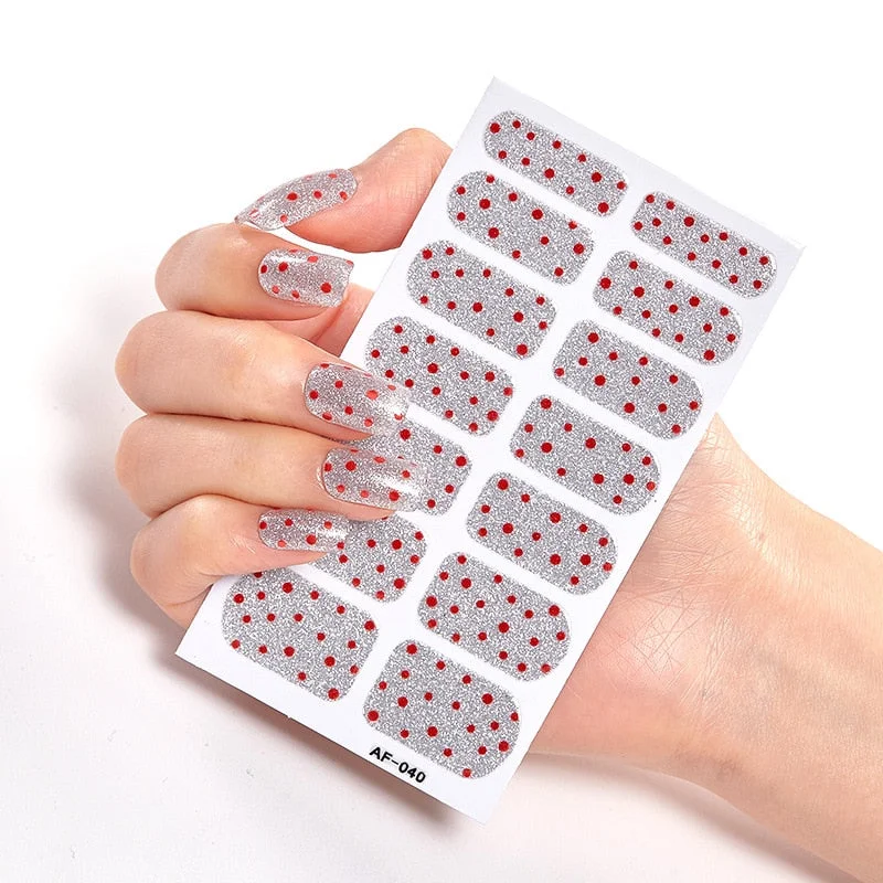 Self Adhesive Nail Sticker Nails Sticker Designer Nail Accesoires Manicure Decoracion Nail Tips Nails Art Decoration Nail Polish