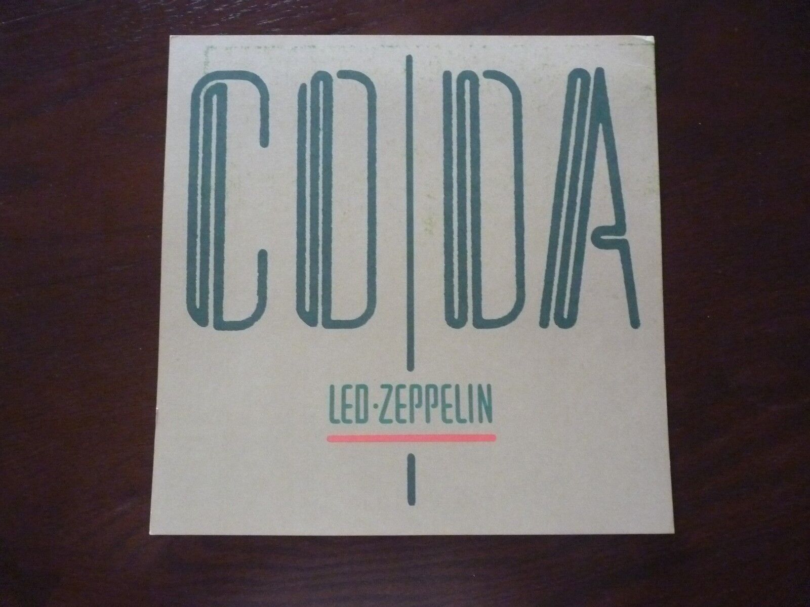 Led Zeppelin CODA LP Record Photo Poster painting Flat 12x12 Poster