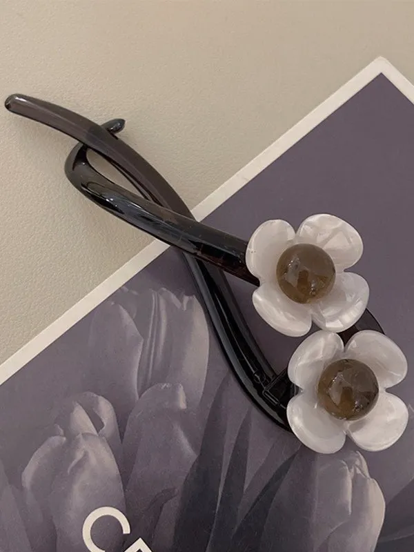 Flower Shape Geometric Hair Clips