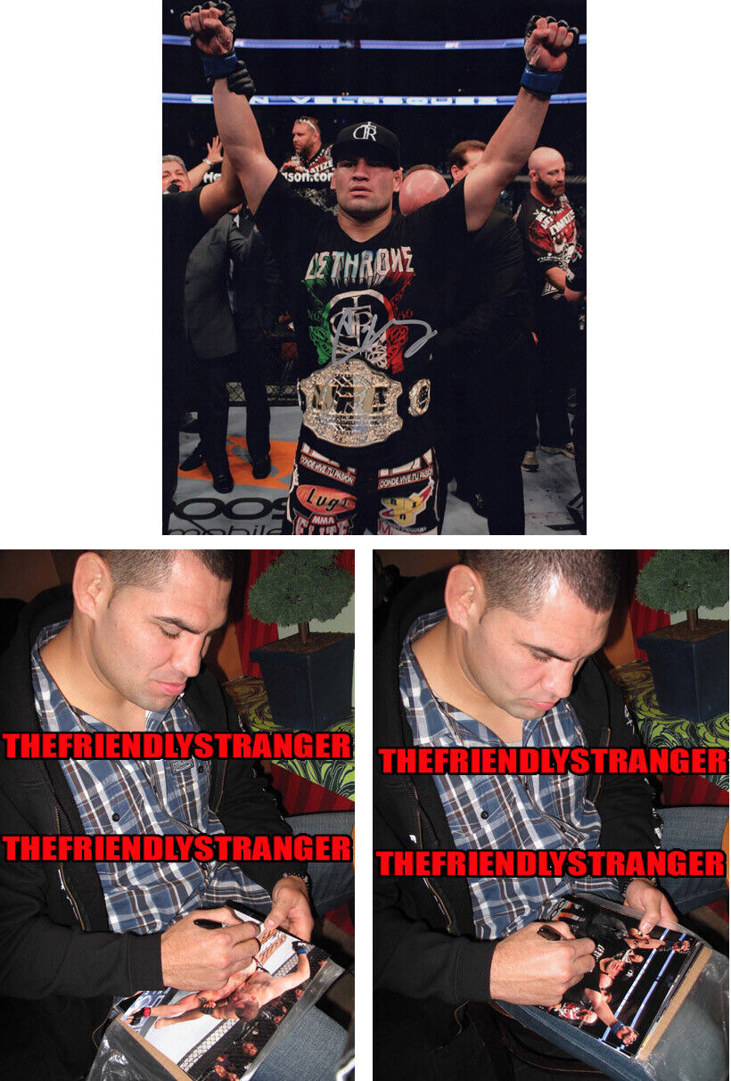 CAIN VELASQUEZ signed Autographed UFC CHAMPION