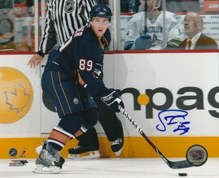 SAM GAGNER SIGNED EDMONTON OILERS 8x10 Photo Poster painting #3 Autograph