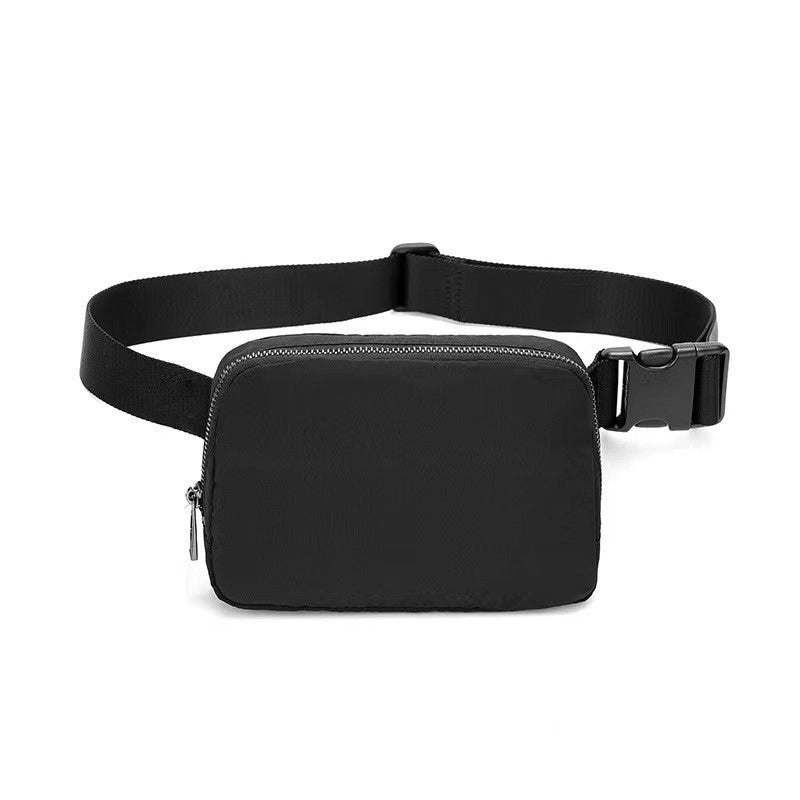 Unisex Small Polyester Solid Color Basic Classic Style Square Zipper Fanny Pack