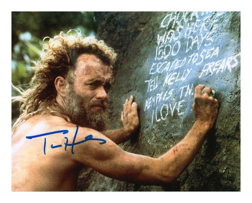 TOM HANKS - CASTAWAY AUTOGRAPHED SIGNED A4 PP POSTER Photo Poster painting PRINT 1