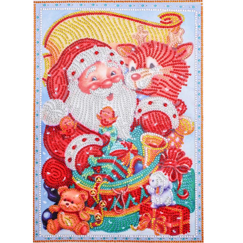 

Santa with Gifts-Special Shaped Diamond Painting-30*40CM, 501 Original