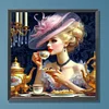uk.everydayedeals Paint By Number - Oil Painting - Noble Afternoon Tea(40*40cm)