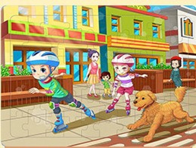 Puzzles Toddler(3-6years) Cartoon Wood Toys