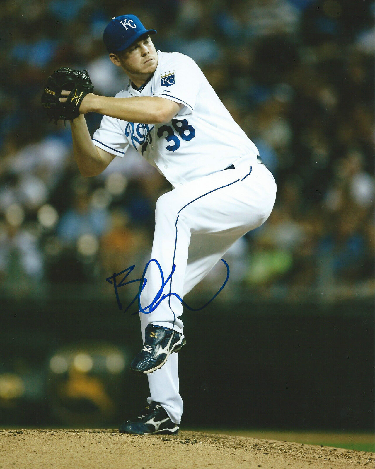 **GFA Kansas City Royals *BLAKE WOOD* Signed 8x10 Photo Poster painting B4 COA**