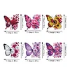 (US Local)6Pcs Acrylic Butterfly DIY Diamond Painting Fridge Stickers Craft Kit