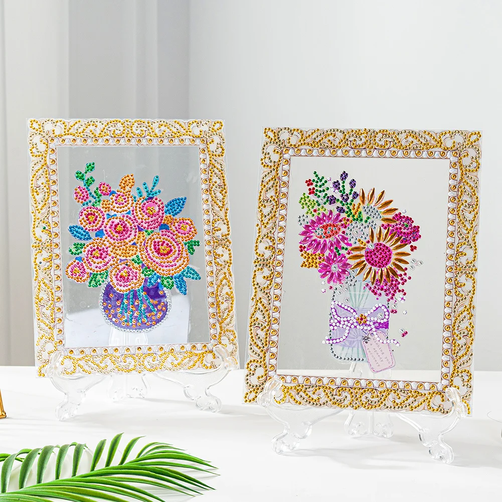 DIY Flower Diamond Acrylic Wall Art Pictures Colour Box Packaging